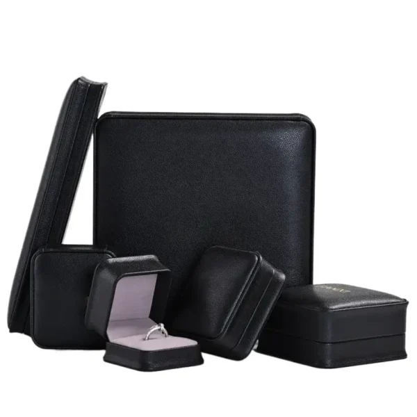 custom-logo-black-pu-leather-jewelry-packaging-box-2