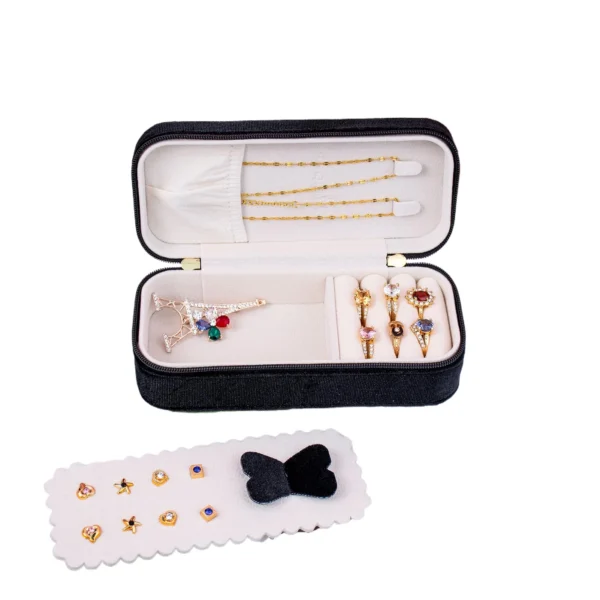Green Velvet Ring & Jewelry Box