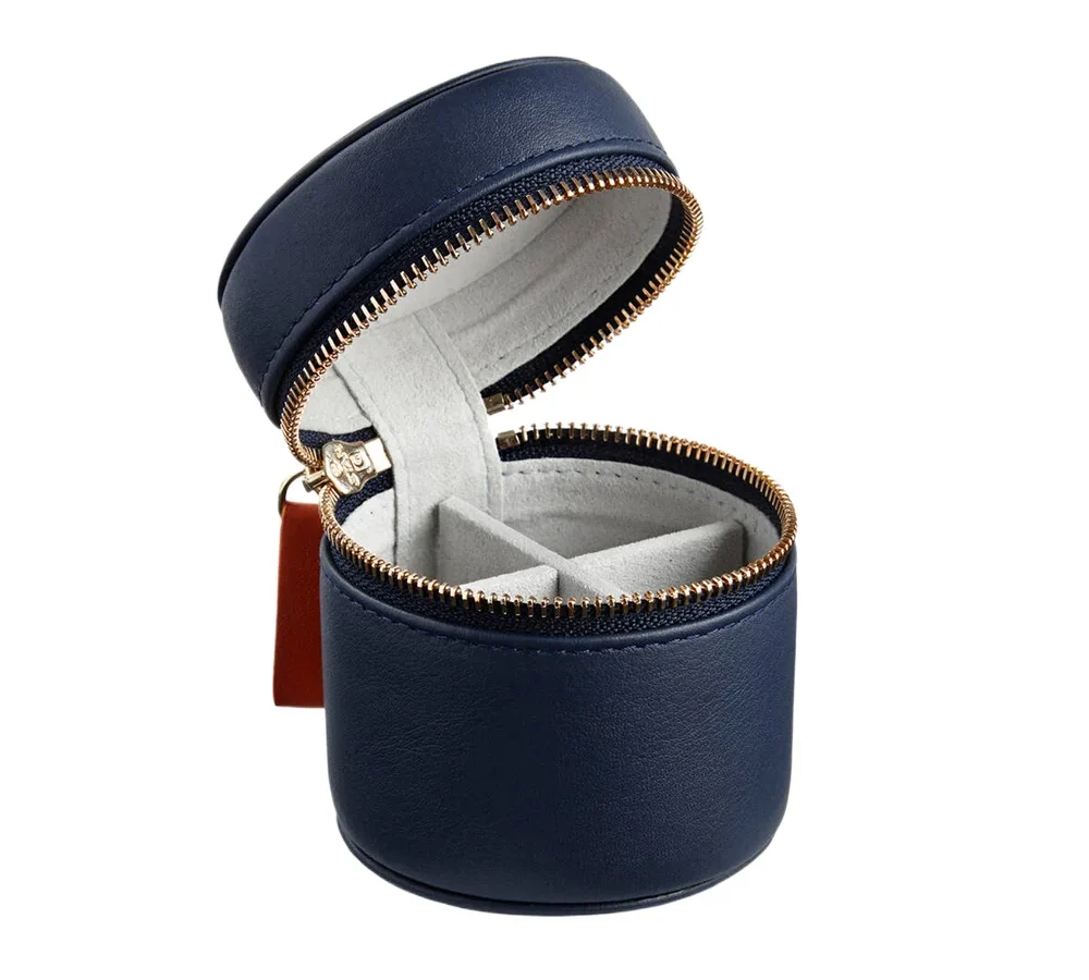 customized-logo-portable-round-pu-leather-watch-storage-case-2
