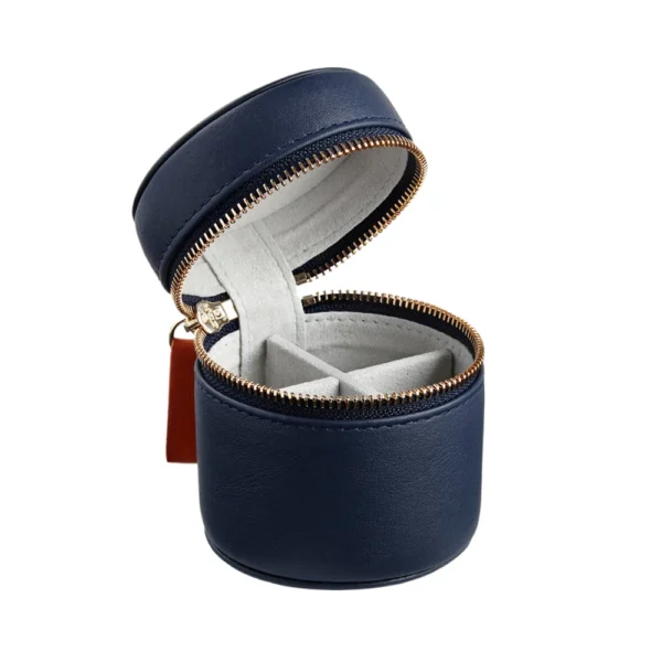 customized-logo-portable-round-pu-leather-watch-storage-case-2