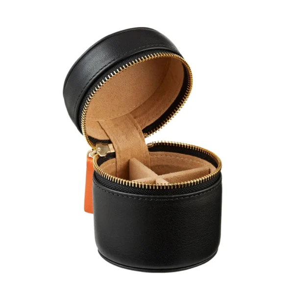 customized-logo-portable-round-pu-leather-watch-storage-case-4