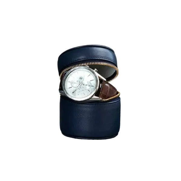 customized-logo-portable-round-pu-leather-watch-storage-case-5