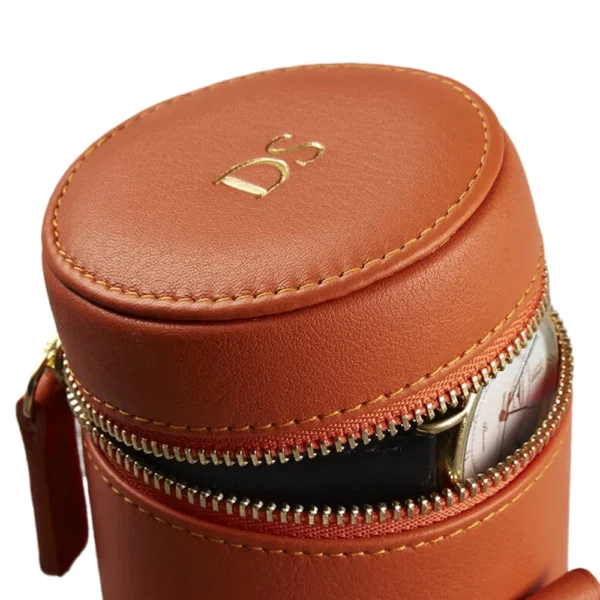 customized-logo-portable-round-pu-leather-watch-storage-case-6