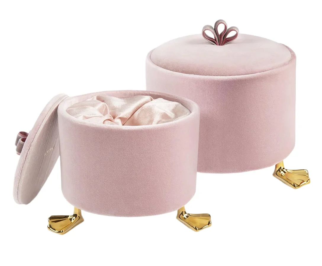 Luxury Pink Velvet Jewelry Box
