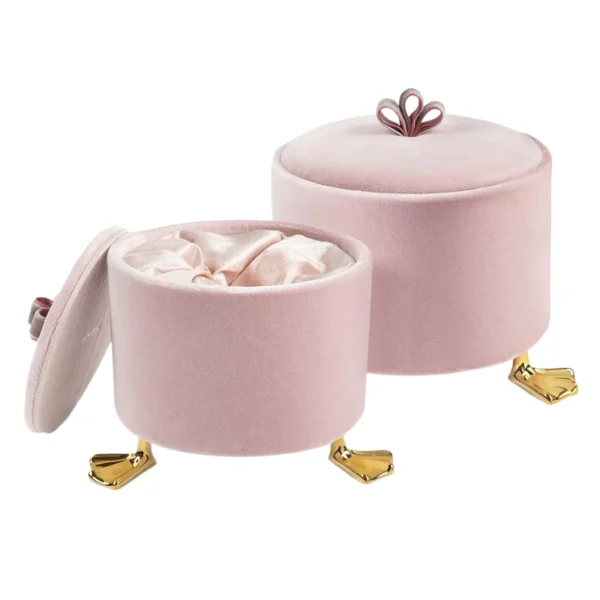 Luxury Pink Velvet Jewelry Box
