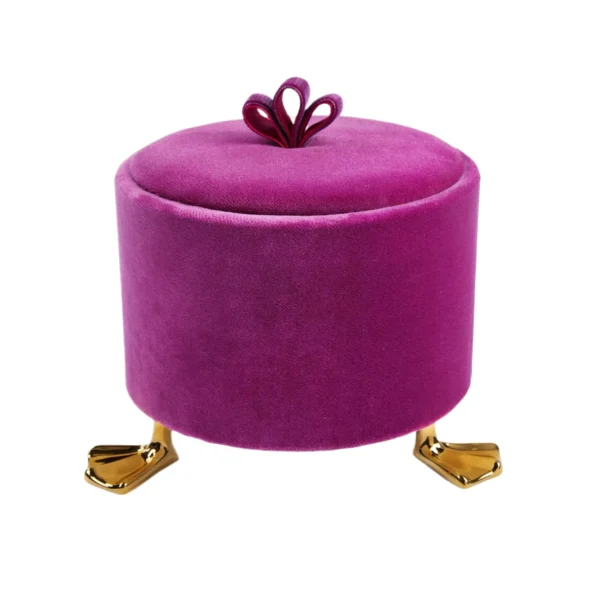 gold-duck-feet-luxury-home-jewelry-box-organizer-pink-vintag-6