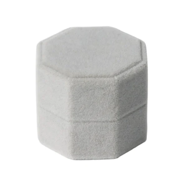 gray-hexagonal-velvet-ring-box-double-slot-6