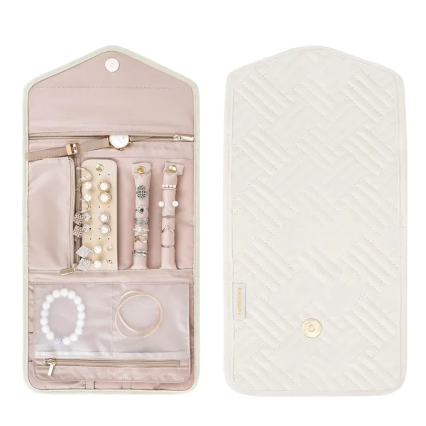 Purple Velvet Jewelry Box — travel-ready