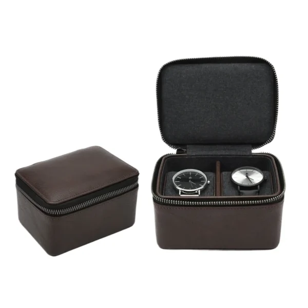Jewelry Box For Watch — 4-slot, with zippered