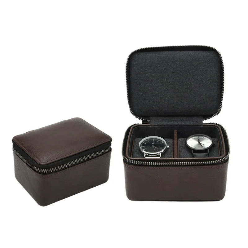 Jewelry Box For Watch — 4-slot, with zippered