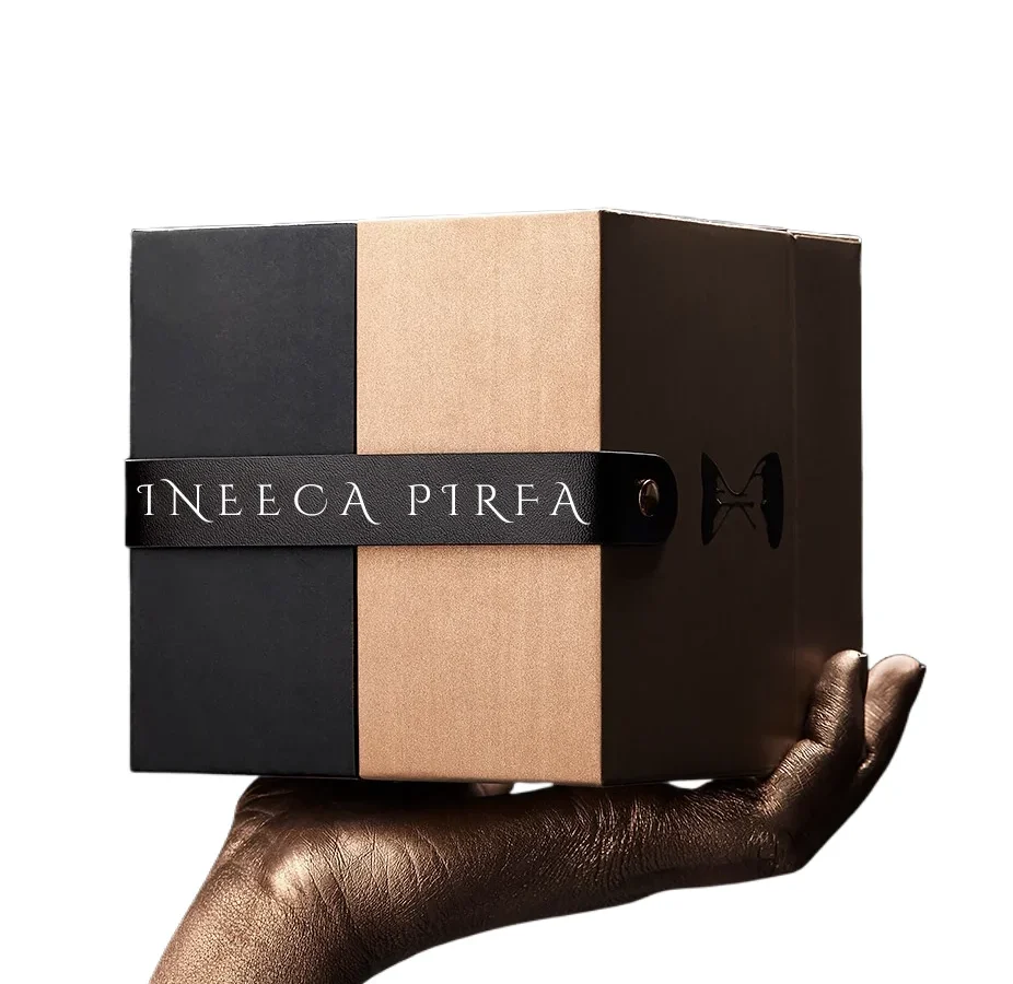 Luxury Black And Gold Watch & Jewelry Box — with snap closure