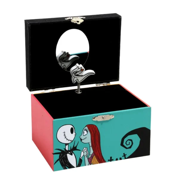 Musical Green Velvet Jewelry Box