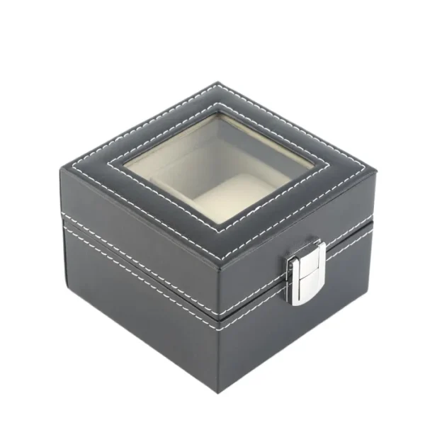 new-luxury-leather-2-grid-box-collecting-storage-display-cou-4