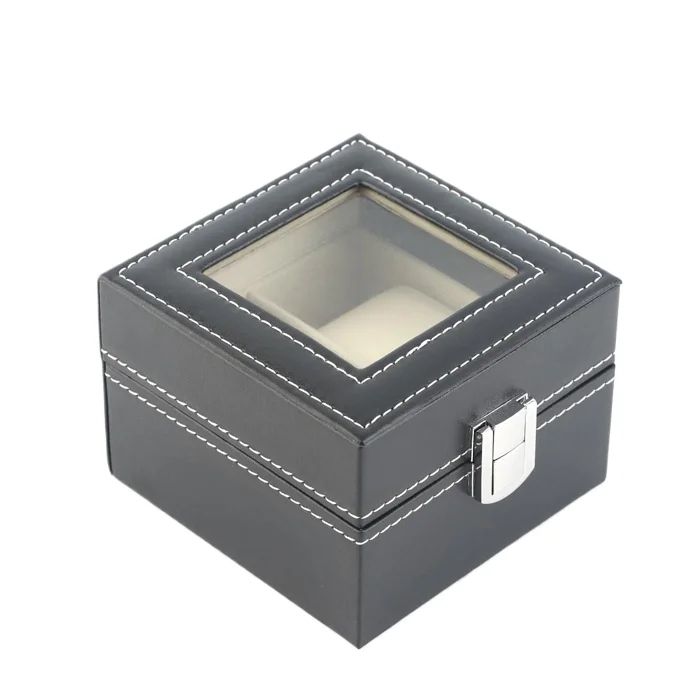 new-luxury-leather-2-grid-box-collecting-storage-display-cou-4