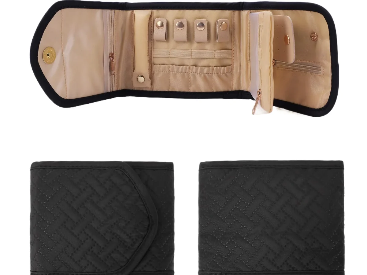 Men Jewelry Box — with roll-up, travel-ready