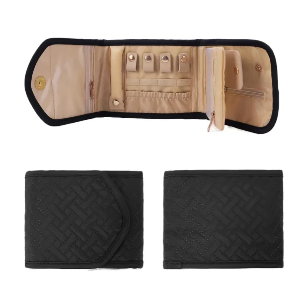 Men Jewelry Box — with roll-up, travel-ready