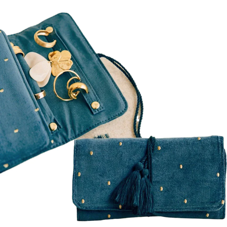 Jewelry Box Travel Case — with roll-up