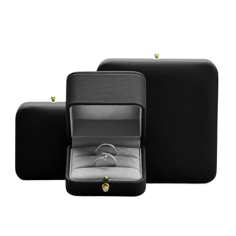 Small Leather Jewelry Box — Proposal Ring Customization