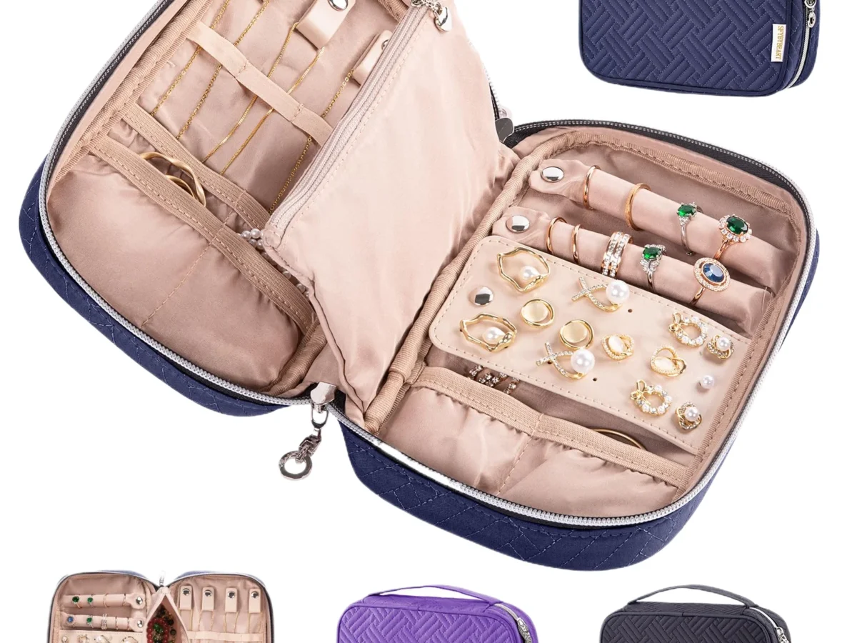 Pink Jewelry Box — travel-ready