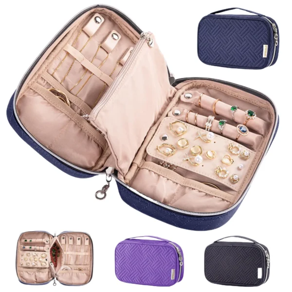 Pink Jewelry Box — travel-ready