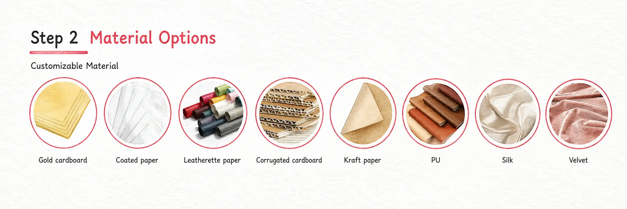 Material options for custom jewelry boxes