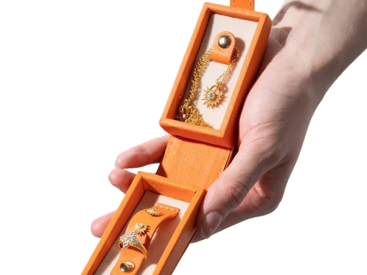 Velvet Lined Bracelet & Jewelry Boxes — with snap closure, travel-ready