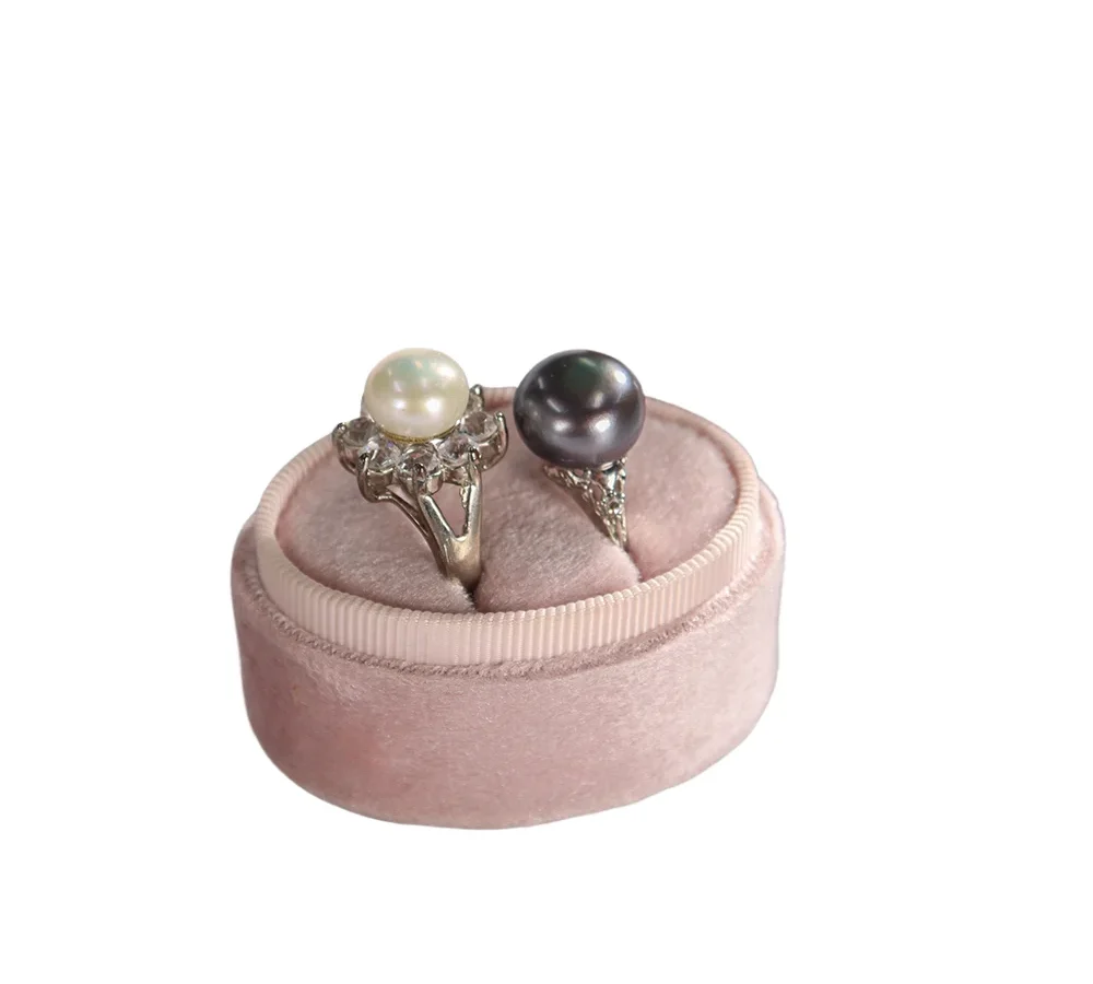 Oval Velvet Box Jewelry