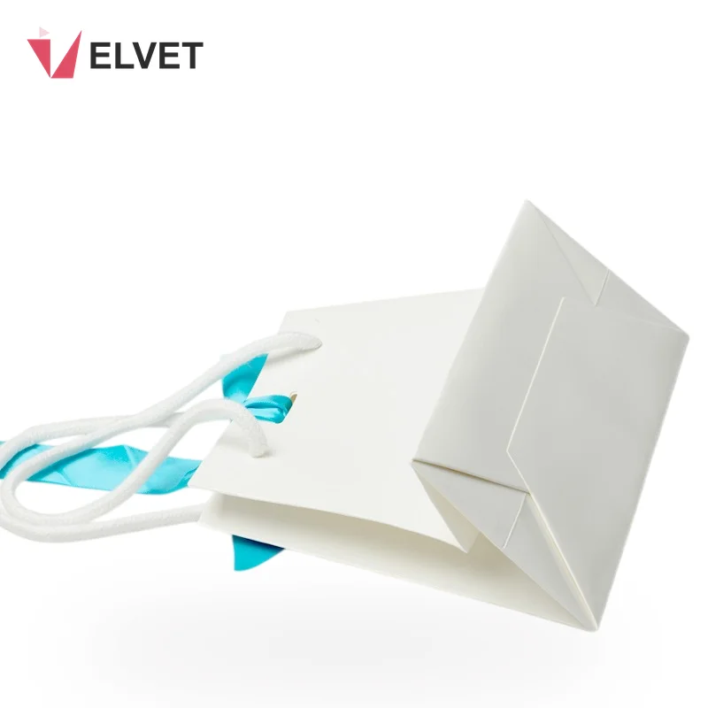 custom-logo-white-paper-shopping-bag-blue-ribbon-6