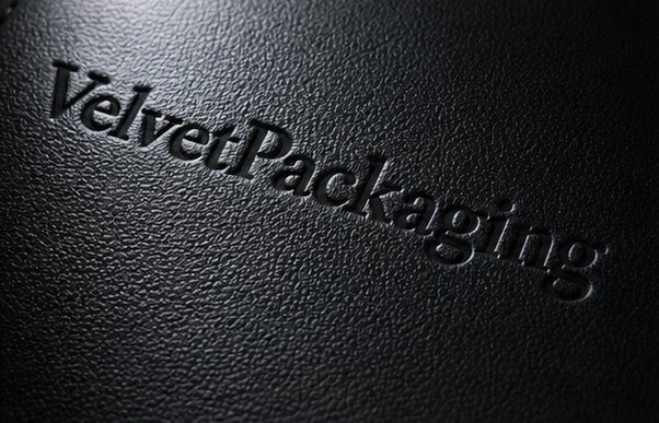 Imprinted logo on smooth jewelry packaging material