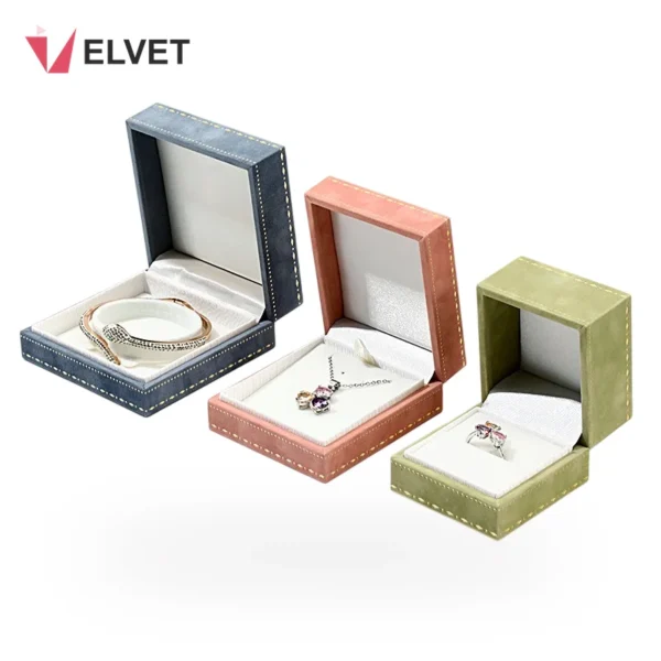 Ins Lace-Edge Velvet Jewelry Box