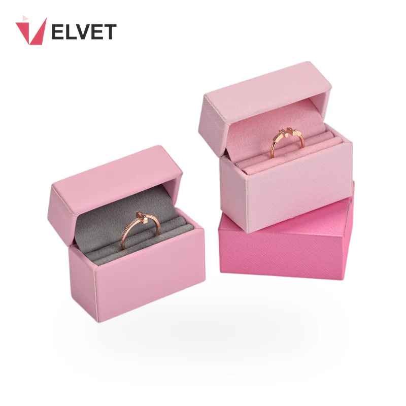 saffiano-pu-leather-pink-flip-top-ring-jewelry-box-1