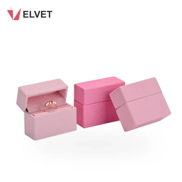 Pink Leather Jewelry Box