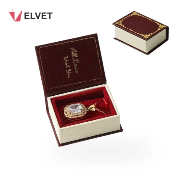 Vintage Book-Shaped Jewelry Box