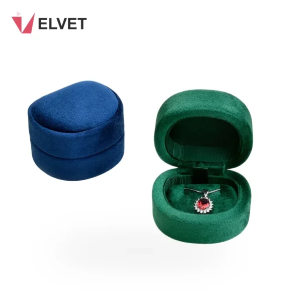 Custom Rounded Velvet Necklace Box