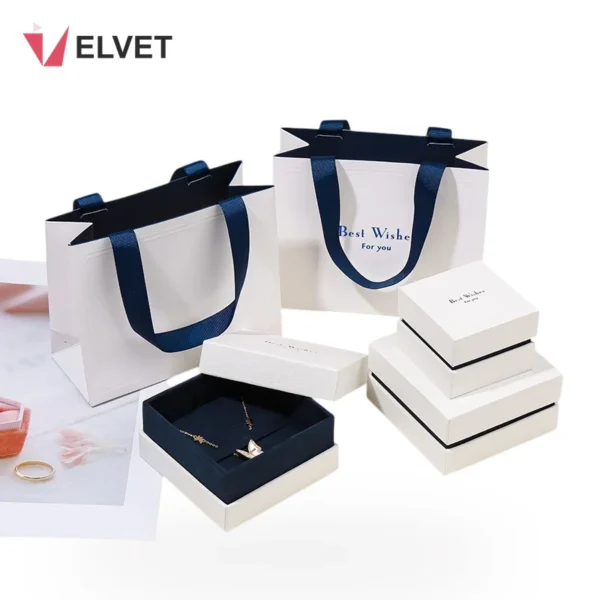 Paper Jewelry Box Set with Matching Gift Bag