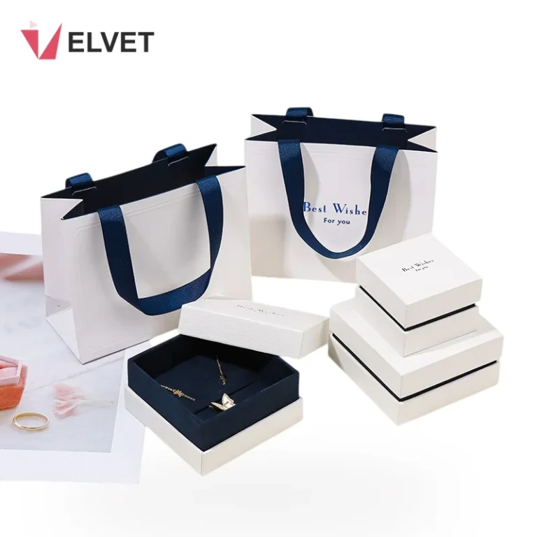 Paper Jewelry Box Set with Matching Gift Bag