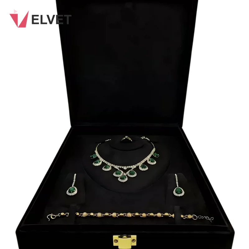 high-end-microfiber-jewelry-box-diamond-necklace-set-5